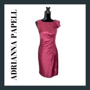 Adrianna Papell Rayon Berry Cocktail Dress